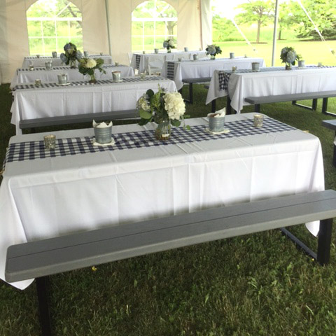wedding picnic table
